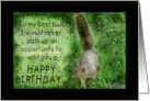 Squirrel Humorous Happy Birthday for Best Friend card