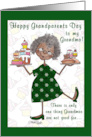 Humoroust Happy Grandparents Day for Grandma African American card