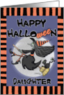 Happy Halloween to Daughter Witch Says Wee card