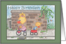 Happy Birthday Boy and Girl Ducks card