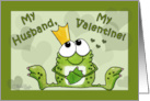 Happy Valentine’s Day to my Husband Frog Prince card