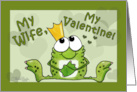 Happy Valentine’s Day to my Wife Frog Prince card