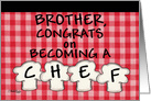 Congratulations on Becoming a Chef for Brother -Chef Hats card