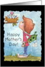 Happy Mother’s Day from Son Little Boy with Birdhouse card