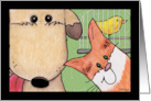 Happy Birthday Pet Sitter Dog Cat and Bird card