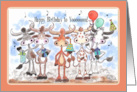 Longhorn Stampede Happy Birthday to You Longhorns with Gifts card