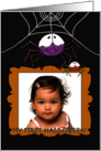 My 1st Halloween Customizable Photo Card Spider Holding Picture Frame card