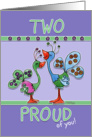 Congratulations-Two Proud Peafowl card