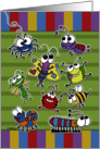 Happy Birthday from the Group-Silly Googly-eyed Bugs Collage card