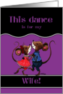 Happy Anniversary for Wife Two Dancing Mice card