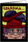 Humorous Birthday for Grandma Mature Lady With Many Hats card