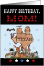 Happy Birthday for Texan Mom-Native Texas Animals card