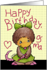 Happy Birthday for Grandma- Mollie Mole Connects the Dots card