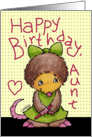 Happy Birthday for Aunt- Mollie Mole Connects the Dots card