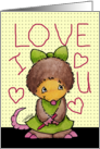 I Love You- Mollie Mole Connects the Dots card