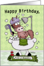 Happy Birthday for Friend-Horse Showered with Love card