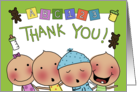 Thank You to Daycare Provider Babysitter Babies and Toys card