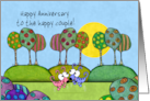 Happy Anniversary to the Happy Couple-Whimsical Dogs and Trees card