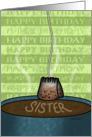 Happy Birthday to Sister Teacup and Tea Bag card
