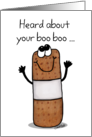 Get Well Feel Better Soon Bandage Character Hug it All Better card