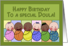 Happy Birthday for Doula Newborn Babies card