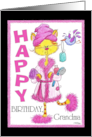 Happy Birthday for Grandma- Pampered Kitty card