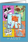 Happy Birthday for Aunt -Kitty Quilt Patches card