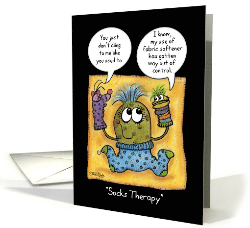 Happy Valentine's Day to Therapist Socks Therapy Sock Puppets card