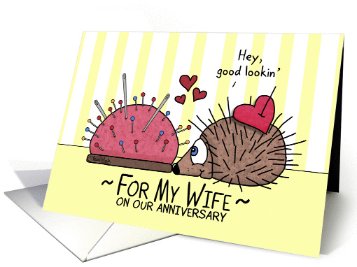 Happy Anniversary for Wife-Porcupine/Hedgehog and Pin... (1043515)