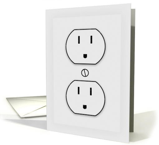 Congratulations on Becoming An Electrician-Electrical Outlets card