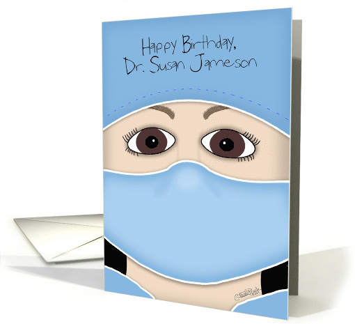 Personalized Happy Birthday for Female Doctor- Face in... (1060091)