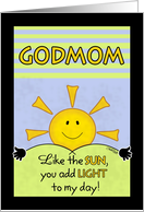 Happy Birthday to Godmom/Godmother-Add Light to My Day card