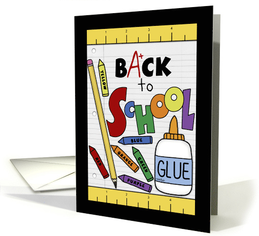 Back to School School Supplies card (1144378)