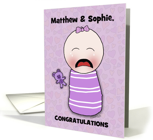 Customizable Congratulations on New Baby for Girl Humor... (1210188)