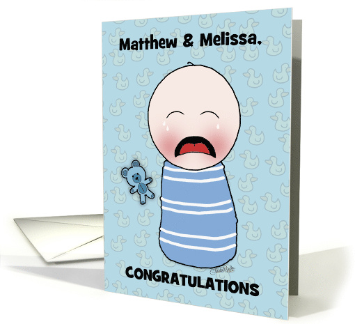 Customizable Congratulations on New Baby for Boy Humor... (1210212)
