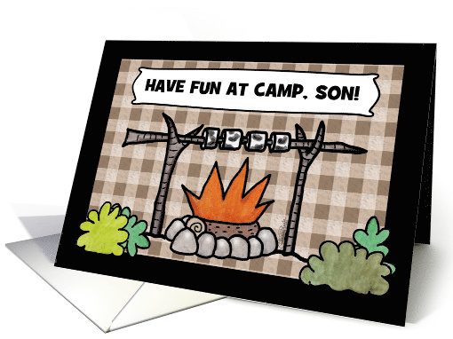 Customize Thinking of You-Summer Camp for Son- Campfire card (1212846)