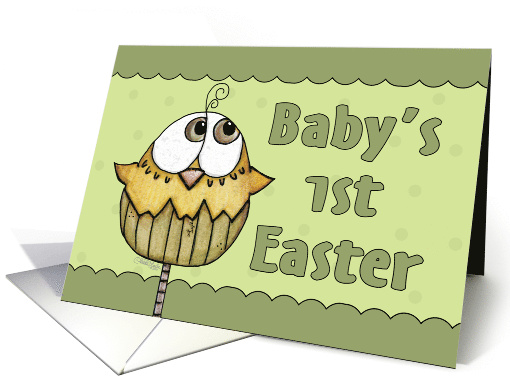 Baby's First Easter Hatching Chick card (1229230)