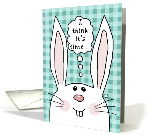 Happy Easter Bunny Thinks card (1265606)