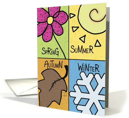 Happy Anniversary for Wife-Seasons of Marriage card (1269882)