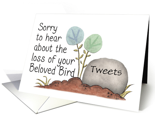 Customizable Name Pet Sympathy Bird-Bird foot... (1286076)