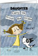 Customizable Get Well Soon for Daughter-Cancer Patient Encouragement card