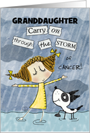 Customizable Get Well Soon for Granddaughter-Cancer Patient card