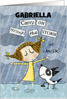 Personalized Name Get Well Soon for Gabriella-Cancer Patient card