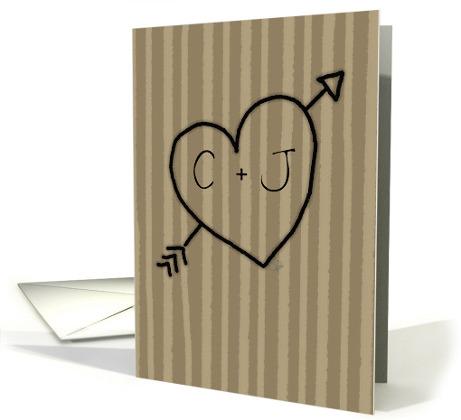 Customizable Initials Wedding Anniversary-Whimsical Tree... (1309512)