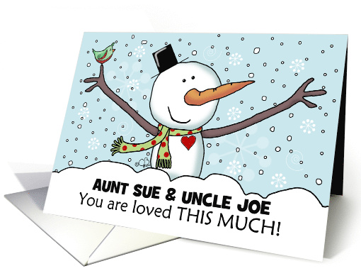 Snowman with Outstretched Limbs Customizable Christmas... (1320922)