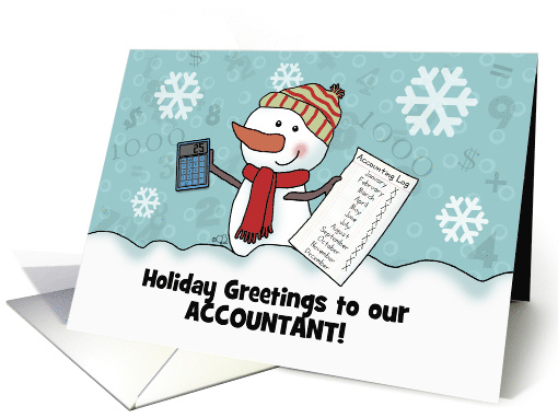 Snowman Calculator Ledger Customizable Christmas for... (1326508)