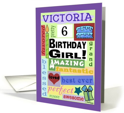 Happy Birthday for 6 yr old girl named Victoria-Good Word... (1326944)