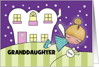Tooth Fairy Visit-Customizable Congrats Lost First Tooth Granddaughter card