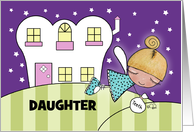 Tooth Fairy Visit-Customizable Congrats Lost First Tooth Daughter card