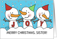 Joyful Snowman Trio...